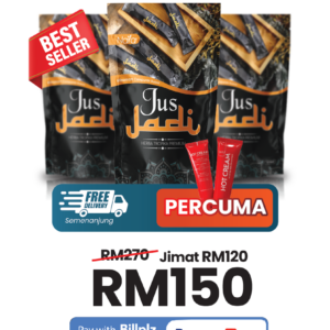 PAKEJ JUS JADI 3 POUCH + FREEGIFT HOT CREAM