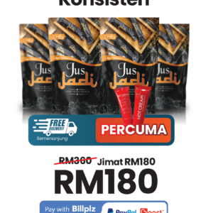 PAKEJ JUS JADI 4 POUCH SEMBUH + FREEGIFT HOT CREAM